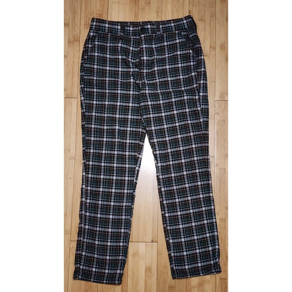 American Eagle Womens Size 4 Plaid Flannel High Rise Skinny Trouser Pants Casual